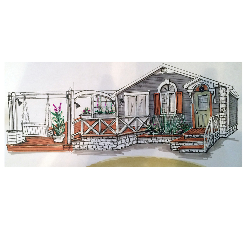 Sketch balcon