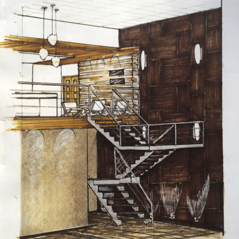 Entrée et escalier